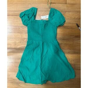Copper Key green puff sleeve dress NWT sz L